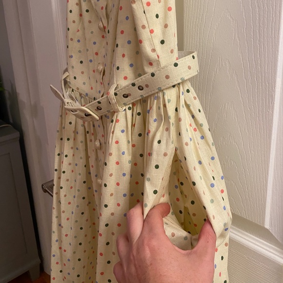 Collectif Vintage Jemima Polka Dot Swing Dress - Picture 12 of 13